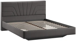 Спальня "Пандора" кровать (1600) Тип 1 (Велюр Графит) - Три Я - каталог товаров магазина Арктика