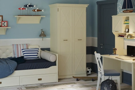 Спальня "Кантри" (КА-202.01) шкаф для одежды (Валенсия) - Ангстрем - фото в интернет-магазине Арктика