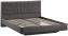 Спальня "Пандора" кровать (1600) Тип 1 (Велюр Графит) - Три Я - фото в интернет-магазине Арктика