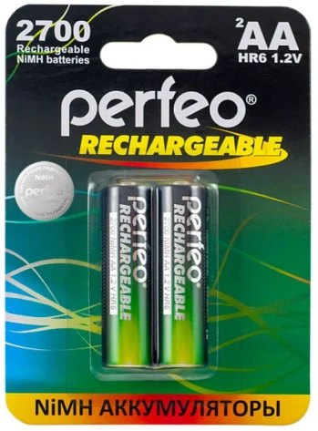 Аккумулятор Perfeo HR6-2BL 2700 mAh 2 шт (PF AA2700/2BL) - фото в интернет-магазине Арктика