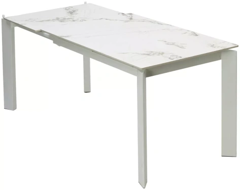 Стол обеденный CORNER 120 (GLOSS GOLDEN JADE / WHITE) - М-Сити - фото в интернет-магазине Арктика