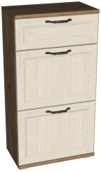 Прихожая "Катрин" TO56.1 тумба для обуви (крафт табачный/дуб приморский) - Евромебель - каталог товаров магазина Арктика