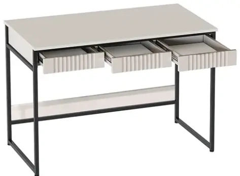 Спальня "Нора" стол письменный (персидский жемчуг/вереск ромено) - Мебельград - фото в интернет-магазине Арктика