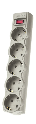 Сетевой фильтр Perfeo 5р PF_A4717 (серый) 3,0 м. (POWERX) - фото в интернет-магазине Арктика