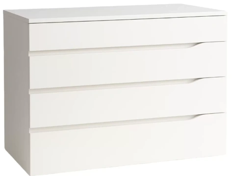 "ПРАГА" Джей комод правый 1200 мм K0912R белый - Евромебель - фото в интернет-магазине Арктика