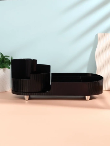 Органайзер 9секц ELIS вращающ 34,5*14,7*14,3см чёрн/серебр к/кор накл QF 10669871 - Сима-ленд - фото в интернет-магазине Арктика