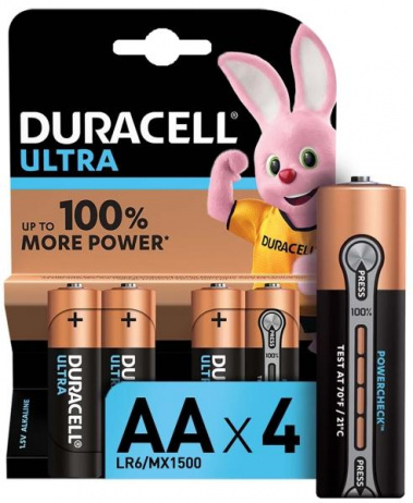 Батарейка Duracell LR6-4BL UltraPower 4 шт - фото в интернет-магазине Арктика