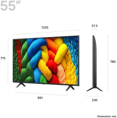 Телевизор LG 55NANO80A6B.ARUG UHD Smart TV - фото в интернет-магазине Арктика