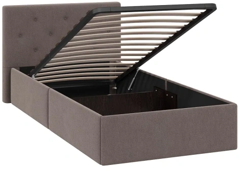 Спальня "Тейлор" кровать 90*190 (Велюр Neo Бежевый) - Три Я - фото в интернет-магазине Арктика