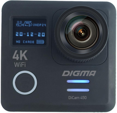 Экшн-камера Digma DiCam 450 Черная DC450 - фото в интернет-магазине Арктика