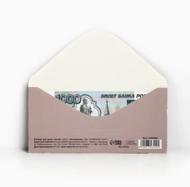 Конверт д/денег 7343440 - Сима-ленд - фото в интернет-магазине Арктика