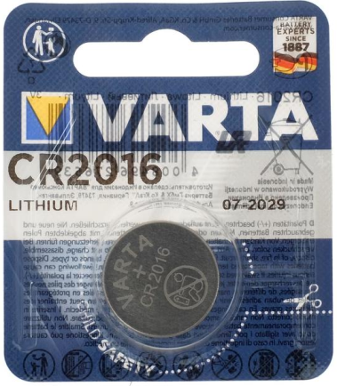 Батарейка Varta CR2016-1BL 1 шт - фото в интернет-магазине Арктика
