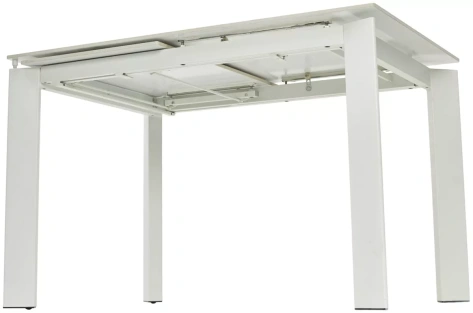 Стол обеденный CORNER 120 (GLOSS GOLDEN JADE / WHITE) - М-Сити - фото в интернет-магазине Арктика