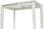 Стол обеденный CORNER 120 (GLOSS GOLDEN JADE / WHITE) - М-Сити - фото в интернет-магазине Арктика