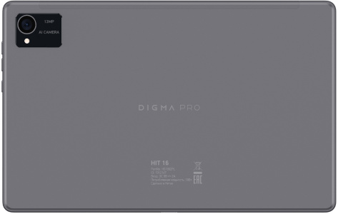 Планшетный ПК Digma Pro HIT 16 10.4" 1912147 LTE (серый)  - фото в интернет-магазине Арктика