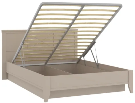 Спальня "Кантри" (КА-801.27) кровать с мех 140*200 (Кашемир серый) - Ангстрем - фото в интернет-магазине Арктика