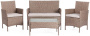 Комплект mod.210013A (с матр/диван+стол+2 кресла/светло-серый) - Тетчер