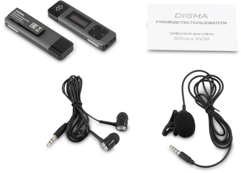 Диктофон Digma DiVoice RV50 8Gb - фото в интернет-магазине Арктика