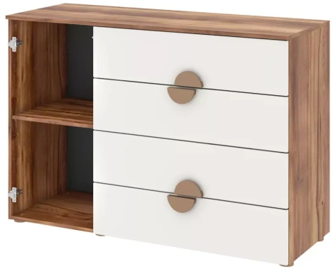 Детская "Тризиль" 476.05 комод (дуб барокко/зеленый камень) - Столлайн - фото в интернет-магазине Арктика