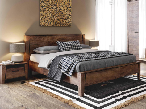 Спальня "Мальта" кровать 140*200 (таксония) - Мебельград - фото в интернет-магазине Арктика