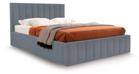 Кровать "Женева" 1600 (мора серый) - Мебельград - фото в интернет-магазине Арктика