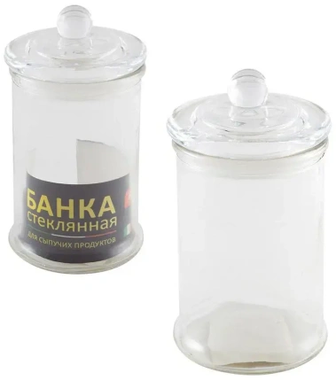 Банка д/сыпучих продуктов 003600 (99-5392) 0,4 л - Союзпластик - фото в интернет-магазине Арктика