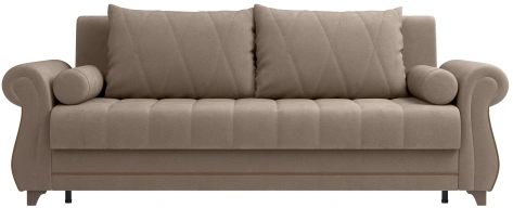 Диван "Порто" Ф (велюр Fresh хумус/ велюр Fresh корица) - Олмеко - фото в интернет-магазине Арктика