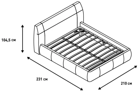 Спальня "Анри" (АН-810.28) кровать 180*200 (Давос Трюфель) - Ангстрем - фото в интернет-магазине Арктика