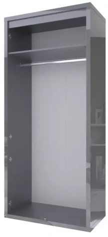 Гостиная "Норден" СТЛ 321.09 шкаф 2-х дверн (серый глянец) - Столлайн - фото в интернет-магазине Арктика