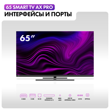Телевизор Haier 65 Smart TV AX Pro UHD - фото в интернет-магазине Арктика