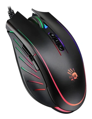 Мышь A4Tech Bloody Q81 Curve (черная) USB - фото в интернет-магазине Арктика