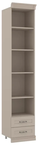 Библиотека "Кантри" (КА-214.27) шкаф для книг (Кашемир серый) - Ангстрем - фото в интернет-магазине Арктика