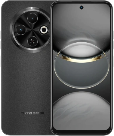 Мобильный телефон Tecno Spark 30C 6+128Gb Black (KL5n) - фото в интернет-магазине Арктика