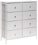 Комод "Нирита/Хайди" 8 ящиков (белый) - Импэкс