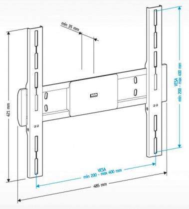 Кронштейн Holder LCD-F4611 черный - фото в интернет-магазине Арктика