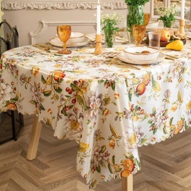 Скатерть Доляна "Цветочный день" 145х300 см, 100% п/э 10389103 - Сима-ленд - фото в интернет-магазине Арктика