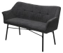 Скамья BERGAMO (UF998-16 / BLACK) - М-Сити