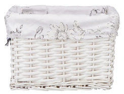 Корзина "Цветы" EW-90LM-L стеллажная (30*23*21 см) белая - Магамакс - каталог товаров магазина Арктика