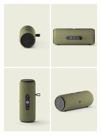 Умная колонка Яндекс Станция Стрит (YNDX-00030GRN) Зеленая - фото в интернет-магазине Арктика