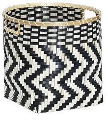 Корзина "Зигзаг" DC15M стеллажная(35*35*30 см/M) черно-белый - Магамакс - каталог товаров магазина Арктика