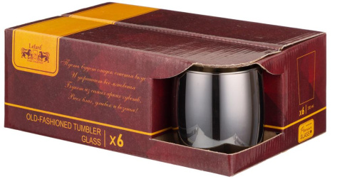 Набор стаканов "Горький шоколад" 194-753 6 шт/310 мл - Арти М - фото в интернет-магазине Арктика