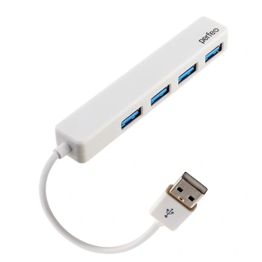 Концентратор USB 2.0 Perfeo (PF_D0785) (PF-H038) белый - фото в интернет-магазине Арктика