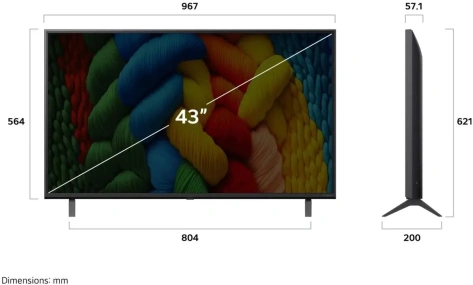 Телевизор LG 43NANO80A6B.ARUG UHD Smart TV - фото в интернет-магазине Арктика