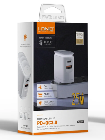 Зарядное устройство LDNIO (LD_C3458) (A2423C) белое - фото в интернет-магазине Арктика