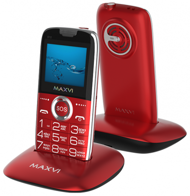 Мобильный телефон Maxvi B10 Red - фото в интернет-магазине Арктика