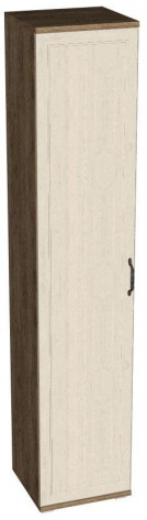 Прихожая "Катрин" P45 шкаф 1 дверн (крафт табачный/дуб приморский) - Евромебель - фото в интернет-магазине Арктика