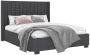 Кровать "Аделия" 811.26 кровать 160*200 с мех (Simpl 54/Серый уголь/ОД06) - Ангстрем