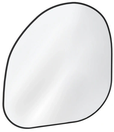 Зеркало навесное Z-14 740х795 мм с черной рамкой - Мебельград - фото в интернет-магазине Арктика