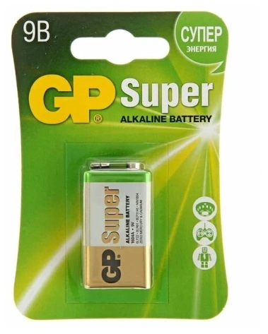 Батарейка GP 6LR61-1BL Super 1 шт - фото в интернет-магазине Арктика