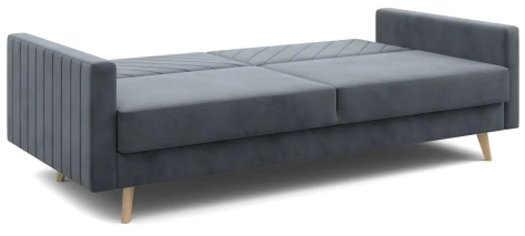 Диван "Норд" (Альба тёмно-серый / Альба бежевый) - Мебельград - фото в интернет-магазине Арктика